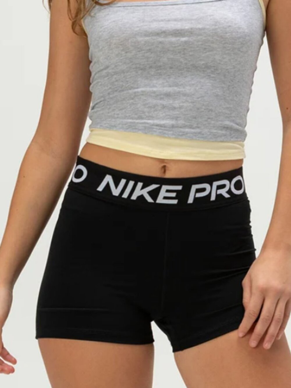 Nike Pro athletic workout Black Compression running Shorts